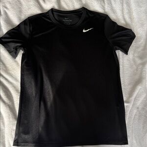 Nike Black Tee with White Swoosh